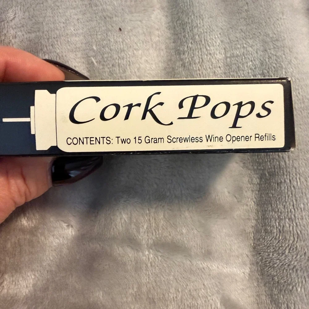 Cork Pops Wine‎ Opener Refill Cartridges 2 Pack CO2 Screwless Opener New